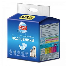 CLINY подгузники для собак и кошек XХS (1,5-2кг) 1 шт. (12) К213 (Неотерика) 
