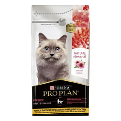 PROPLAN Nature element's Cat для стерил.кошек эхинацея/курица 200гр 