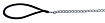 Поводок-цепь металл 110 см/2мм нейлон ручкой, черный 14011 Trixie