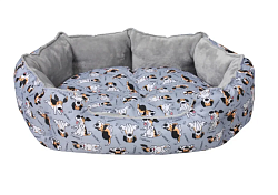 Лежанка ДИЗАЙН АРТ M 56х48х18 Rich Breed ЛД-58 WOOF