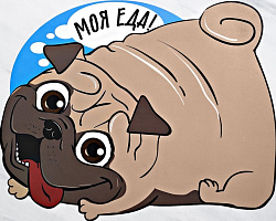Коврик под миску "Моя еда!" 35*28 см 4491961 Sima