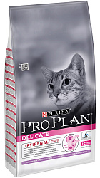 PROPLAN CAT DELIKATE для чув. кожи и пищ. индейка-рис, 400 г. 12372585