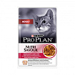 PROPLAN CAT ADULT Nutri Savour нежные кусочки в соусе с уткой 85 г 