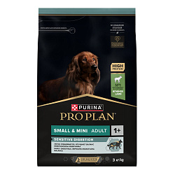 PRO PLAN (Про План) SENSITIVE DIGESTION сухой корм для взрослых собак мелких пород с ягненком, 3 кг