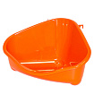 Туалет для грызунов угловой большой 49*33*26 см оранжевый 24698.оранж Moderna
