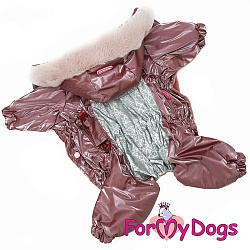 FOR MY DOG Комбинезон  розовый металлик  для девочек  (12) FW933-2020 F