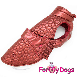 FOR MY DOG Попона бордовая металлик (TM1) FW793-2019