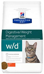 Hill's (Хиллс) вет.диета W/D сухой корм для кошек при сахарном диабете 1,5 кг