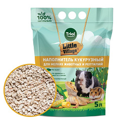 Наполнитель кукурузный для мелких животных и рептилий, 5л, Triol