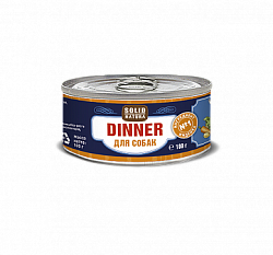 Solid Natura Dinner влажный корм для собак Индейка ж/б 100 гр ЦБ-00017501/030114