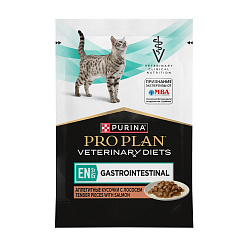 PRO PLAN (Про План) VETERINARY DIETS EN Gastrointestinal влажный корм для кошек с лососем, 85 г