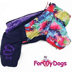 FOR MY DOG Комбинезон  фиолетовый/мультикололор для девочек  (12) FW922-2020 F