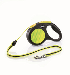 FLEXI Рулетка NEON SAFETY PLUS м трос 5 м до 20 кг черный/неон 48251 F
