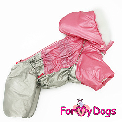 FOR MY DOG Комбинезон розовый/серебро металлик  для девочек  (12) FW916-2020 F