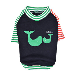 PUPPIA Футболка для собак "Humpback", синяя, S, 24х32х20.5см (Южная Корея)