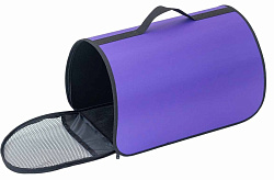 ЧИП Сумка-переноска жёсткая САКВОЯЖ №1 36,5*22*22см (нейлон однотон., пластик) 90001фиол 