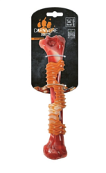 Игрушка для собак Карнивор кость, вкус бекона, красная 25.4 x 5.5 x 4.8 см MPets
