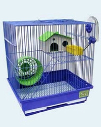 Клетка д/грызунов металл.пластик (цветная) 35*28*37 см арт.425 (503526) Гоша