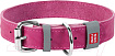 Ошейник WAUDOG Classic, кожа, метал.пряжка (ширина 12мм, длина 19-25см) розовый 02017
