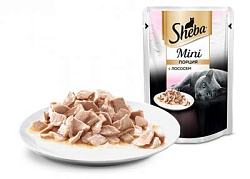Sheba (Шеба) влажный корм для кошек мини порция с лососем 50 г