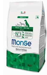 Monge Dog Maxi корм для взрослых собак крупных пород 3 кг 70004343
