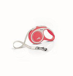 FLEXI Рулетка NEW COMFORT XS ремень 3 м до 12 кг  красный 61003 F