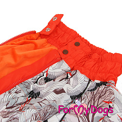 FOR MY DOG Комбинезон  оранжевый для девочек  (В2) FW887/3-2020 F																														