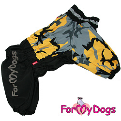 FOR MY DOG Комбинезон черно/желтый для девочек  (В2) FW898/3-2020 F																														