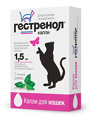 Гестренол капли для кошек 1,5 см3, Астрафарм