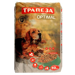 Трапеза Оптималь сухой корм для собак содержащихся в городских условиях 10 кг