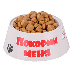 Миска "Дружок" для собак 0,7 л 19*19*7,5 см, красный 4102952 Sima