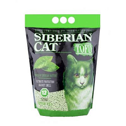 Наполнитель Сибирская кошка Тофу зеленый чай 12 л биоразлаг комкующийся 00025037