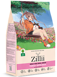 ZILLII (Зилли) Adult Small Breed сухой корм для собак мелких пород с индейкой и уткой, 2 кг