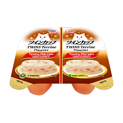 INABA ciao (Инаба Чао) Паштет для кошек тунец Магуро и куриное филе со вкусом кацуобуси, 70г