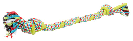 Игрушка веревка, хлопок / TPR, 50 см