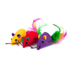 Игрушка для кошек Мышь 6 см Чистый котик
