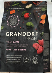Grandorf (Грандорф) Fresh Свежее мясо ягненка с бататом для щенков 10 кг
