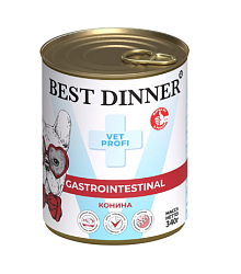 Корм BEST DINNER консервы VP GASTRO ЖКТ для собак и щенков конина 340 г