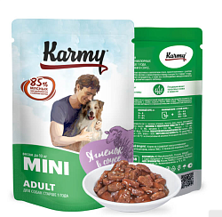 Karmy (Карми) влажный корм для собак мелких пород ягнёнок в соусе 80 г