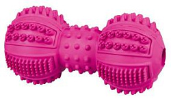 Игрушка для мелких пород Гантель Denta Fun для чистки зубов резина 9 см, Trixie