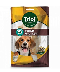 Ушки кроличьи хрустящие для собак, 30г Triol