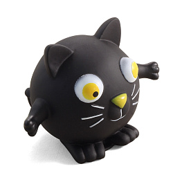 Игрушка для собак из винила"Котик"  d85 мм арт.12101122