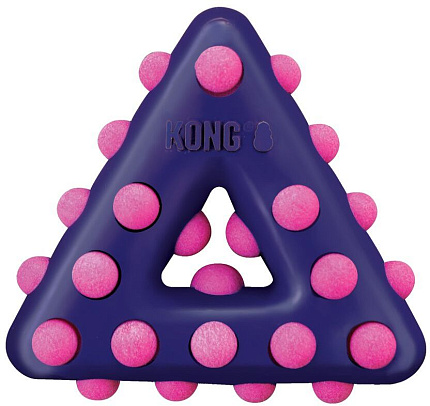 Kong игрушка для собак Dotz треугольник  17 см TDD13Е