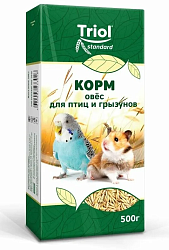 Триол Криспи Корм Овес 500 г для птиц и грызунов 