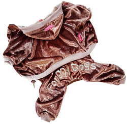 FOR MY DOG Костюм велюровый коричневый (8) 491SS-2020 Br 