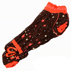 FOR MY DOG Комбинезон коричневый/оранж "Звезды" для мальчиков (TM2) FW1009-2021 M 