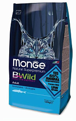 Monge Cat BWild Anchovies сухой корм для взрослых кошек с анчоусами 1,5 кг 70012010