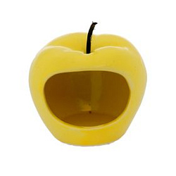 Кормушка для хомячков "Яблоко" желтая 1979776 Sima