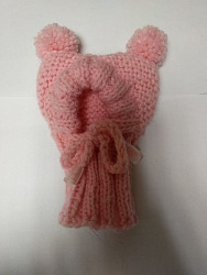 Шапка розовая №1 Hand made