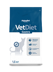 ALPHAPET (АльфаПет)  VET DIET GASTROINTESTINAL сухой корм для взрослых кошек 1,5 кг
